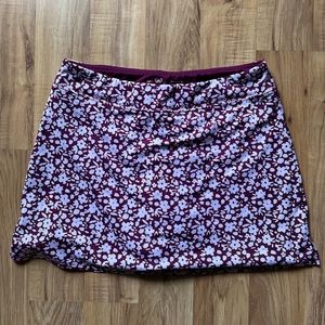 Floral workout skort